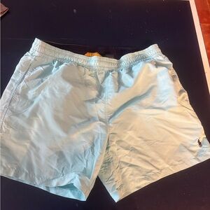 Polo by Ralph Lauren Men's Aqua Swim Trunks